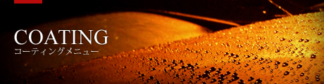 COATING コーティングメニュー